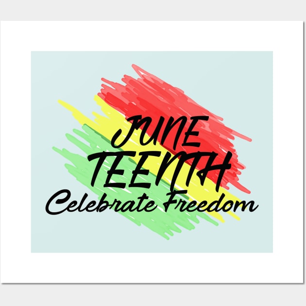 juneteenth celebration freedom Wall Art by Otaka-Design